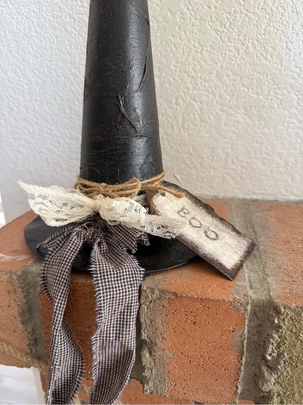 Handmade witch hat for Halloween